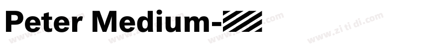 Peter Medium字体转换 Peter Medium字体转换